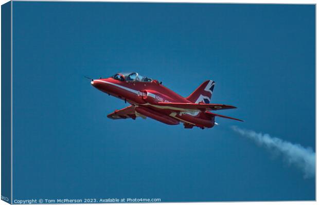 Red Arrows' Stunning Aerial Ballet Canvas Print by Tom McPherson