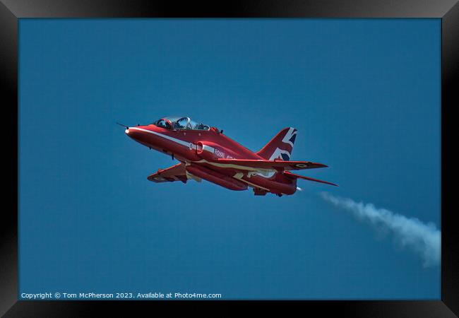 Red Arrows' Stunning Aerial Ballet Framed Print by Tom McPherson