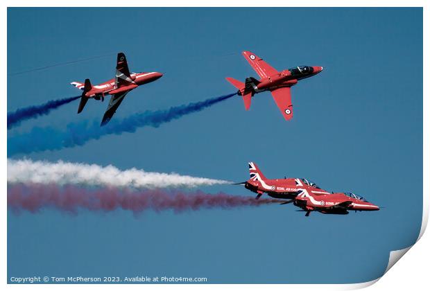 Red Arrows: Spectacular UK Sky Display Print by Tom McPherson