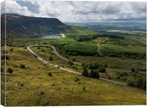 Rhigos mountain road Canvas Print by Leighton Collins