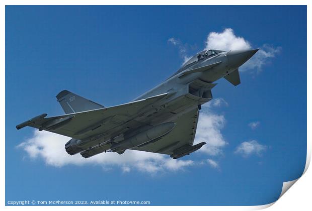 'Agile Powerhouse: The FGR.Mk 4 Typhoon' Print by Tom McPherson
