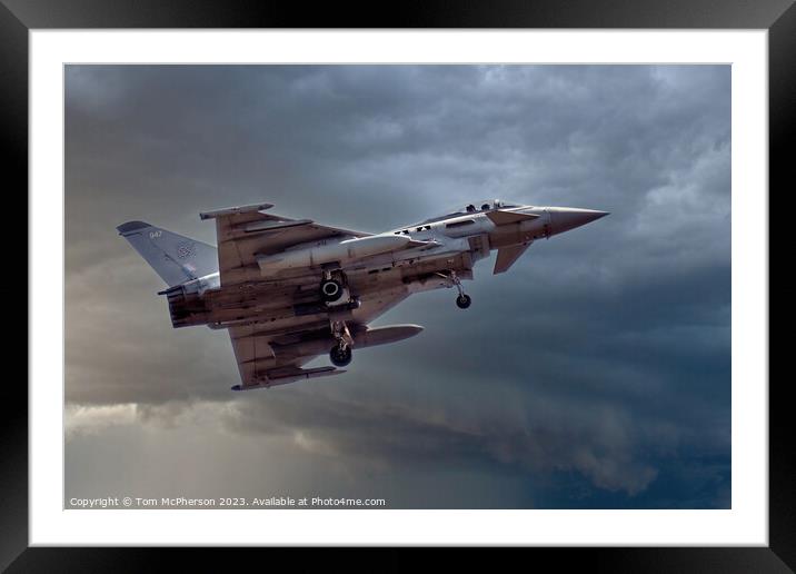 Typhoon FGR.Mk 4: Choreographed Sky Dance Framed Mounted Print by Tom McPherson