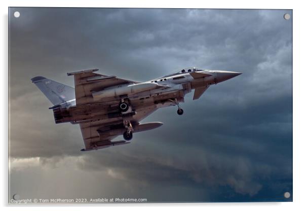 Typhoon FGR.Mk 4: Choreographed Sky Dance Acrylic by Tom McPherson