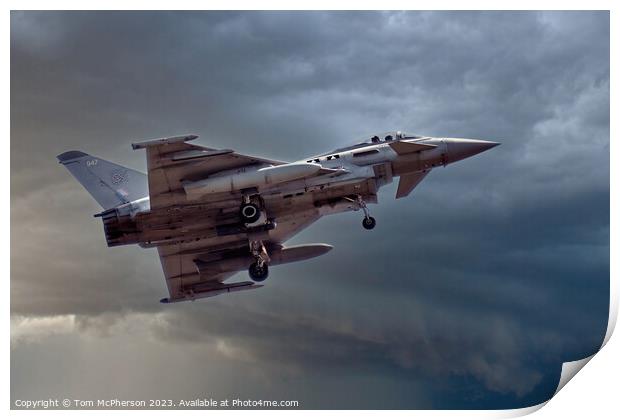 Typhoon FGR.Mk 4: Choreographed Sky Dance Print by Tom McPherson