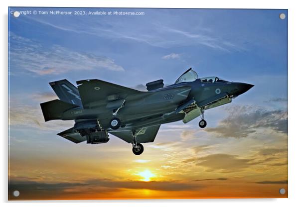 Lockheed Martin F-35B: Aerial Dominance Unleashed Acrylic by Tom McPherson
