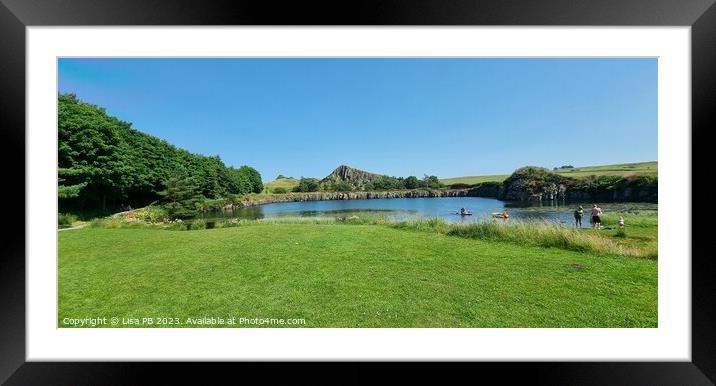 Cawfields Milecastle  Framed Mounted Print by Lisa PB