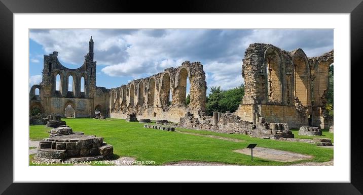 Ruined Abbey Framed Mounted Print by Lisa PB