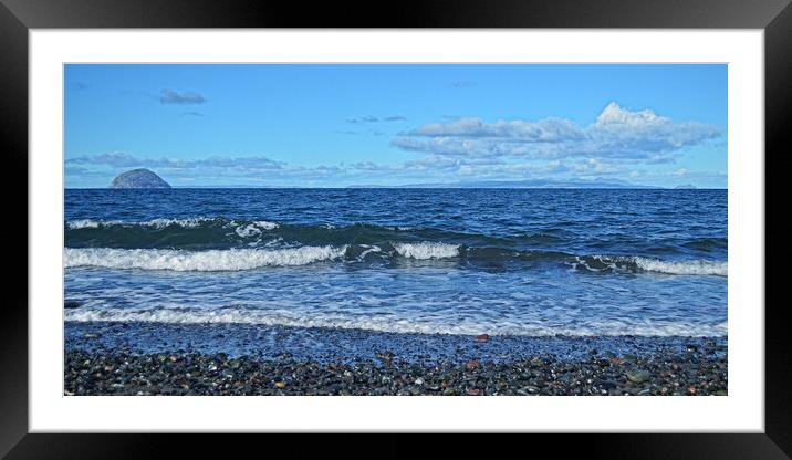 Ailsa Craig and Isle of Arran Framed Mounted Print by Allan Durward Photography