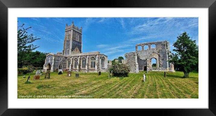 St. Andrews Church, Walberswick, UK Framed Mounted Print by Lisa PB