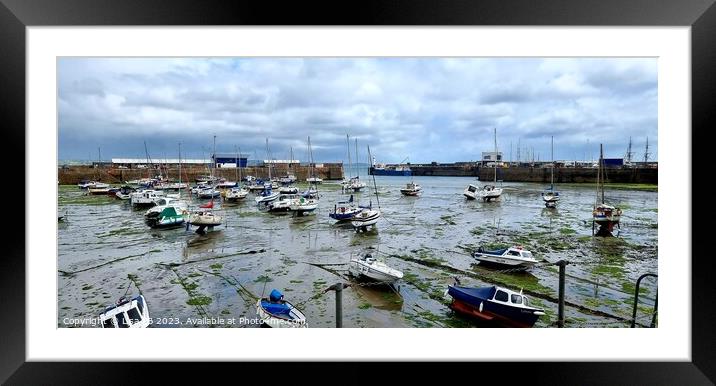 Boat Harbour Framed Mounted Print by Lisa PB