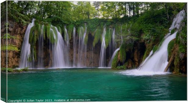 Plitvice Waterfalls Canvas Print by Jules Taylor