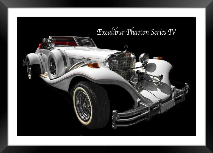 Excalibur Phaeton Series IV Framed Mounted Print by Alison Chambers