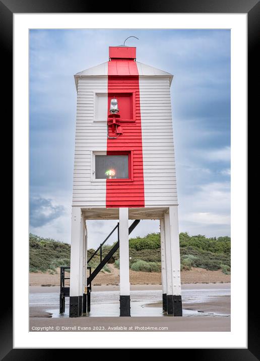 Low Lighthouse at Burnham-On-Sea Framed Mounted Print by Darrell Evans