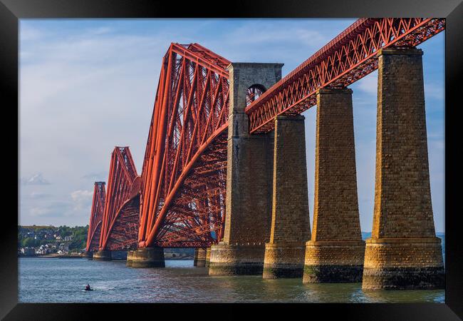 The Forth Bridge In Scotland Framed Print by Artur Bogacki