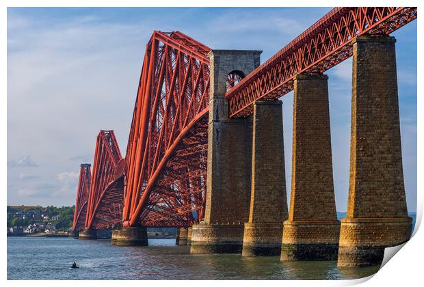The Forth Bridge In Scotland Print by Artur Bogacki