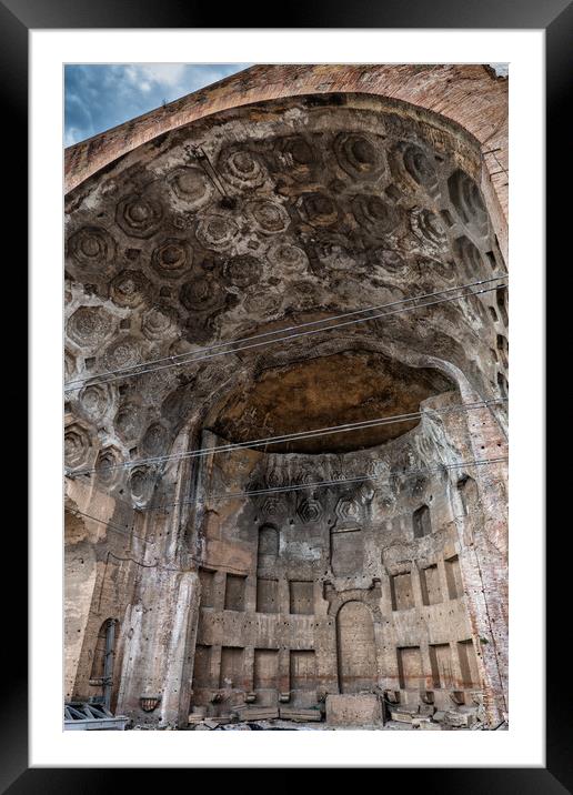 Basilica of Maxentius and Constantine In Rome Framed Mounted Print by Artur Bogacki