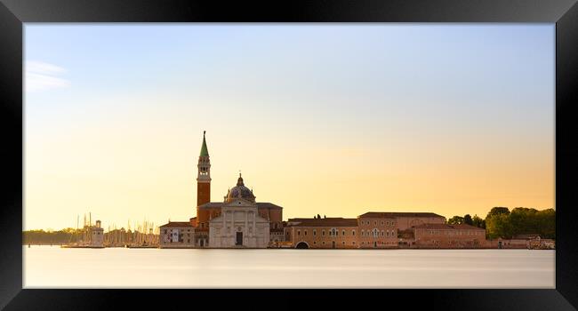 Church of San Giorgio Maggiore Sunrise Framed Print by Phil Durkin DPAGB BPE4