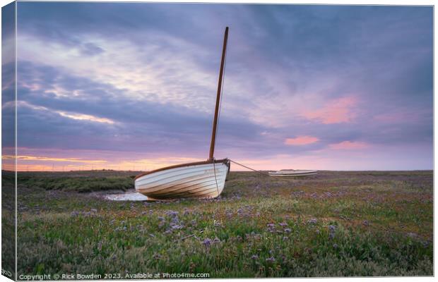 Serenity at Brancaster Staithe Canvas Print by Rick Bowden