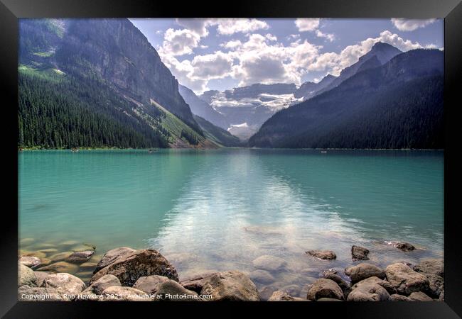 Lake Louise  Framed Print by Rob Hawkins