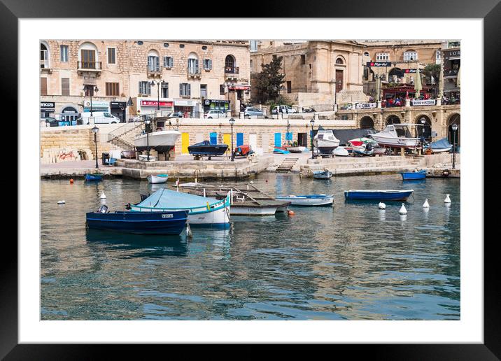 Vibrant vessels at Spinola Bay Framed Mounted Print by Jason Wells
