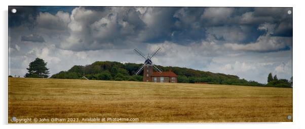 Weybourne Windmill near Holt on the North Norfolk Coast England UK Acrylic by John Gilham
