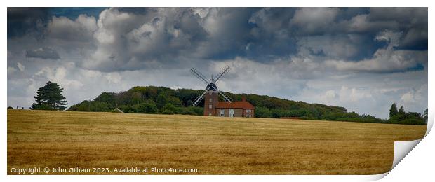 Weybourne Windmill near Holt on the North Norfolk Coast England UK Print by John Gilham