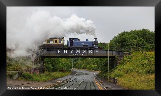 Steam train Framed Print by Darren Evans