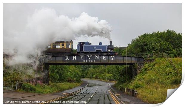 Steam train Print by Darren Evans