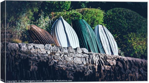 Cornish boats  Canvas Print by Paul Forgette