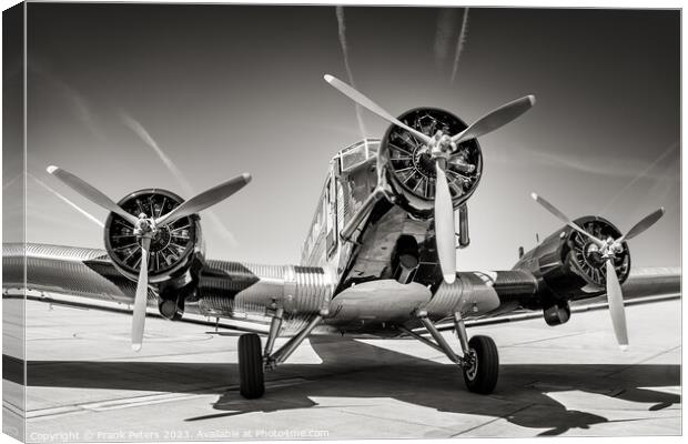 ju 52 Canvas Print by Frank Peters