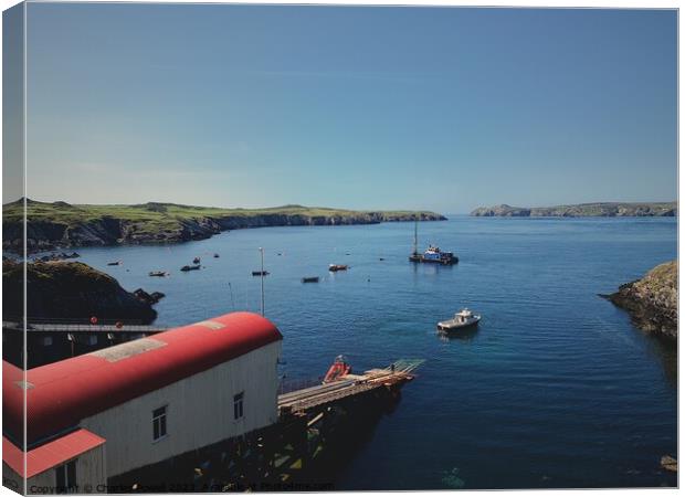 Justinians RNLI pembrokeshire Canvas Print by Charles Powell