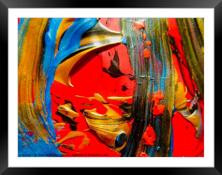 Abstract 710 Framed Mounted Print by Stephanie Moore