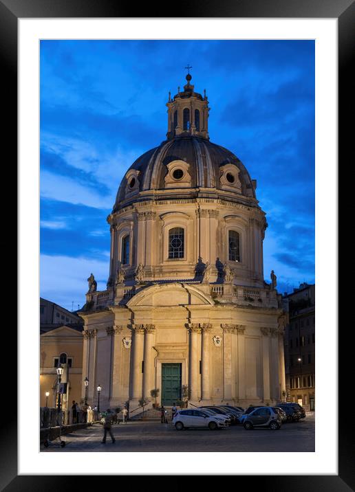 Church of the Most Holy Name of Mary at the Trajan Forum Framed Mounted Print by Artur Bogacki