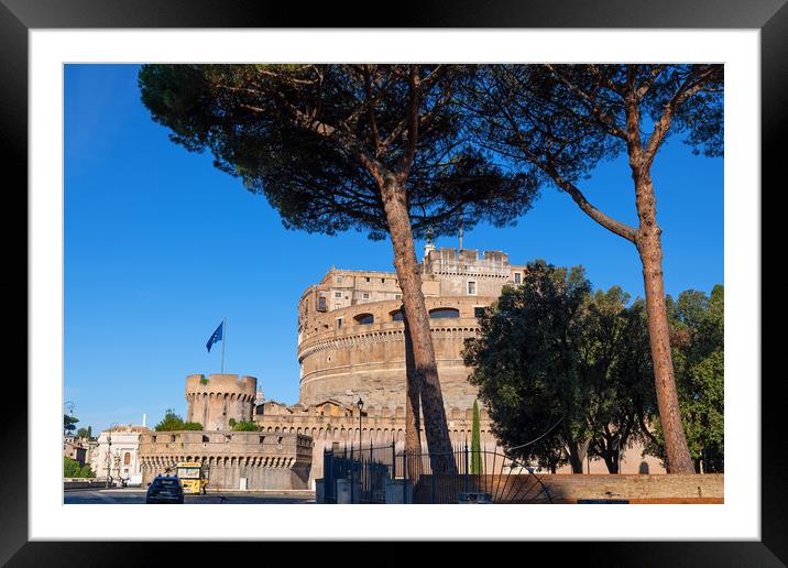Castel Sant Angelo In Rome Framed Mounted Print by Artur Bogacki