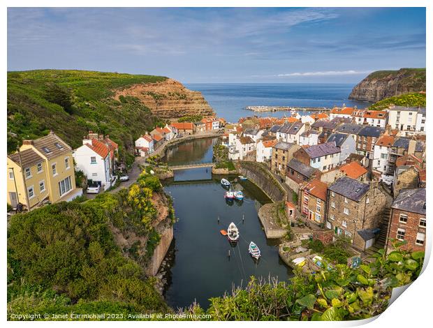 Stunning Staithes Print by Janet Carmichael