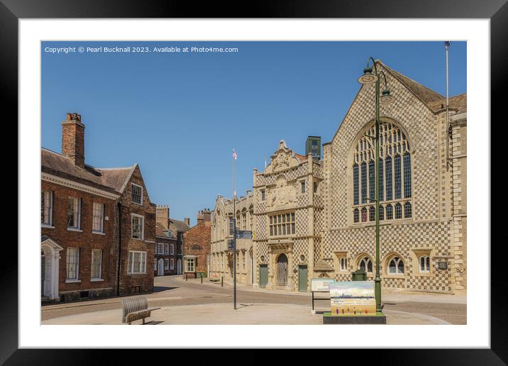 Old Kings Lynn Guildhall and Museum Framed Mounted Print by Pearl Bucknall