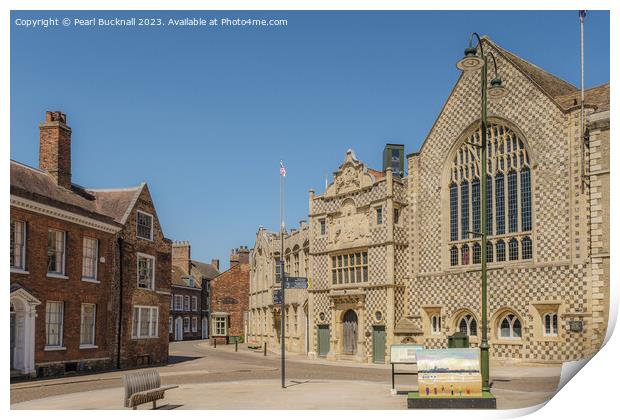 Old Kings Lynn Guildhall and Museum Print by Pearl Bucknall