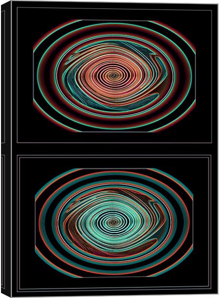 A Abstract Swirl Double Canvas Print by paulette hurley