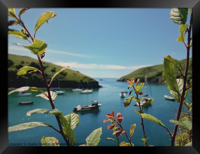 Solva harbour Pembrokeshire Framed Print by Charles Powell