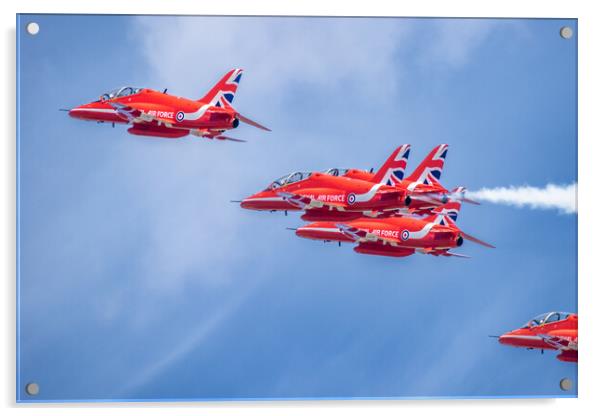 RAF Red Arrows Acrylic by J Biggadike