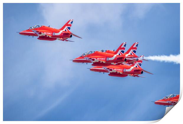 RAF Red Arrows Print by J Biggadike