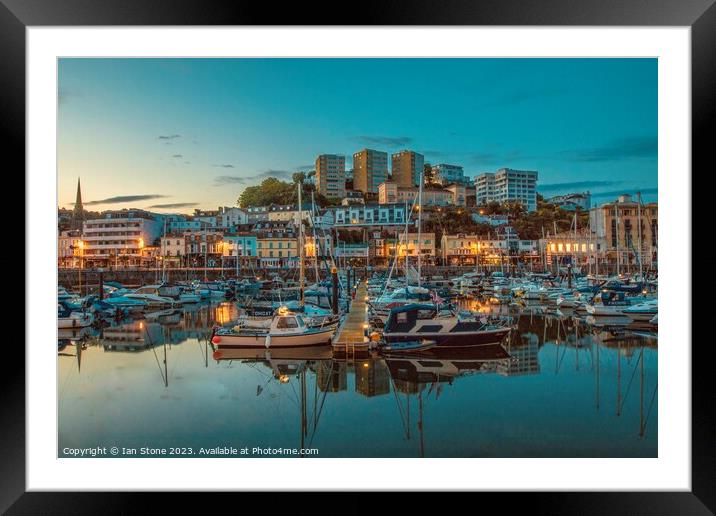 Torquay Harbour  Framed Mounted Print by Ian Stone