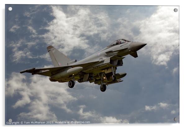 Typhoon FGR.Mk 4: Powerhouse of British Skies Acrylic by Tom McPherson
