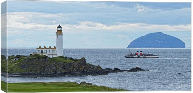Paddle steamer Waverley, Turnberry, South Ayrshire Canvas Print by Allan Durward Photography