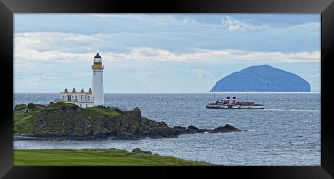 Paddle steamer Waverley, Turnberry, South Ayrshire Framed Print by Allan Durward Photography