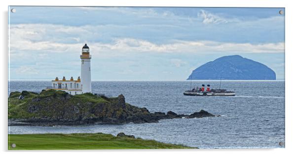 Paddle steamer Waverley, Turnberry, South Ayrshire Acrylic by Allan Durward Photography