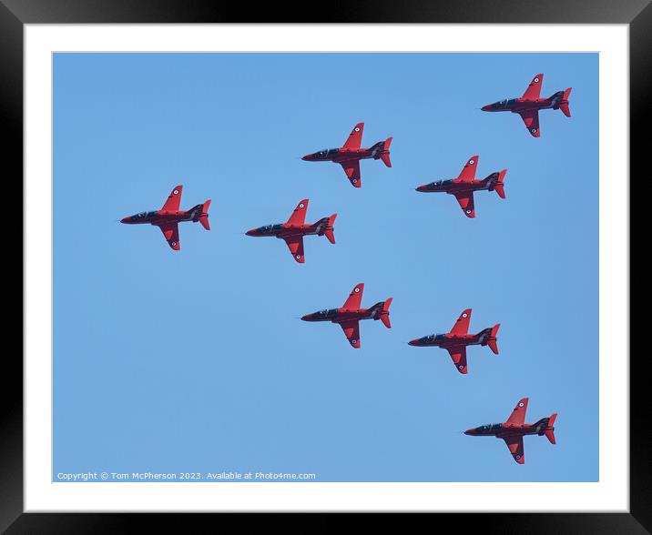 'The Red Arrows: Britain's Iconic Aerobatic Excell Framed Mounted Print by Tom McPherson