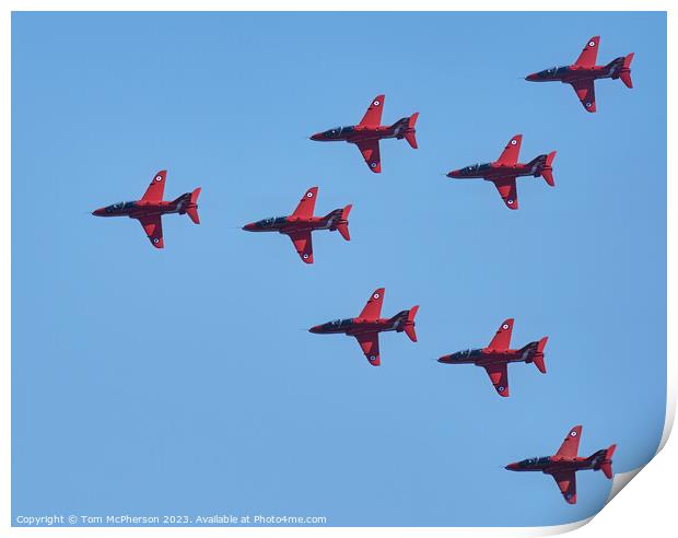 'The Red Arrows: Britain's Iconic Aerobatic Excell Print by Tom McPherson