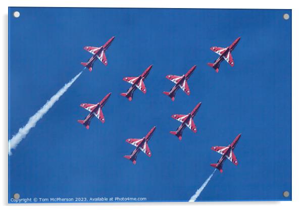 Skyward Ballet of the Red Arrows Acrylic by Tom McPherson
