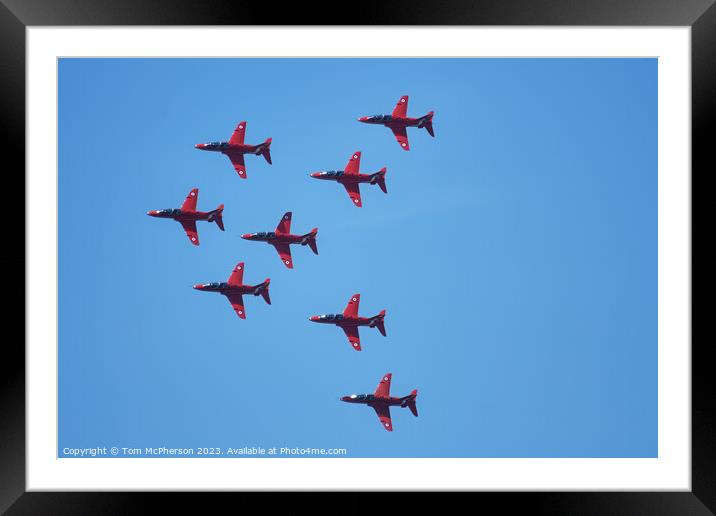 Skyward Ballet: The Red Arrows Framed Mounted Print by Tom McPherson
